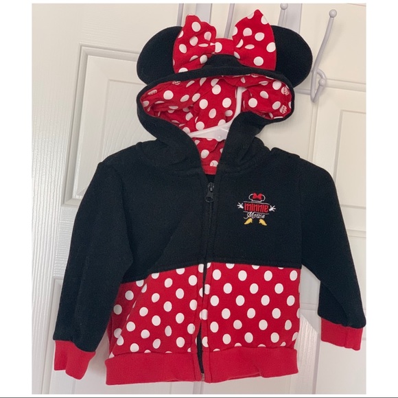 Disney Shirts & Tops Minnie Mouse Zip Up Hoodie Poshmark